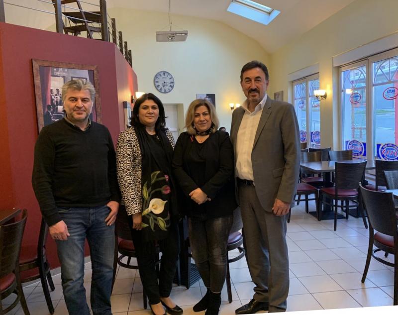 Almanya ATİK Berlin Başkanı Aslı AVCI, Dortmund ATİK Başkanı Nafiye AYBAR , Solingen ATİK Başkanı Bilal ÖZMEN ATİK Genel Başkan Yardımcısı Bünyamin TÜRKSOY Almanya ATİK çalışmaları İçin Görüşmelerde Bulundular