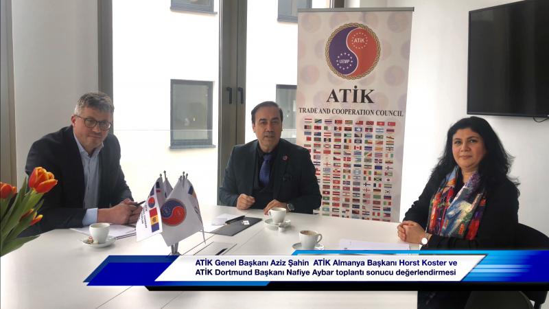 ATİK Dortmund Başkanlığında ATİK Genel Başkanı Aziz Şahin, ATİK Almanya Başkanı Horst Koster, ATİK Dortmund Başkanı Nafiye Aybar 2021-2022 çalışma programı takvimi oluşturdular