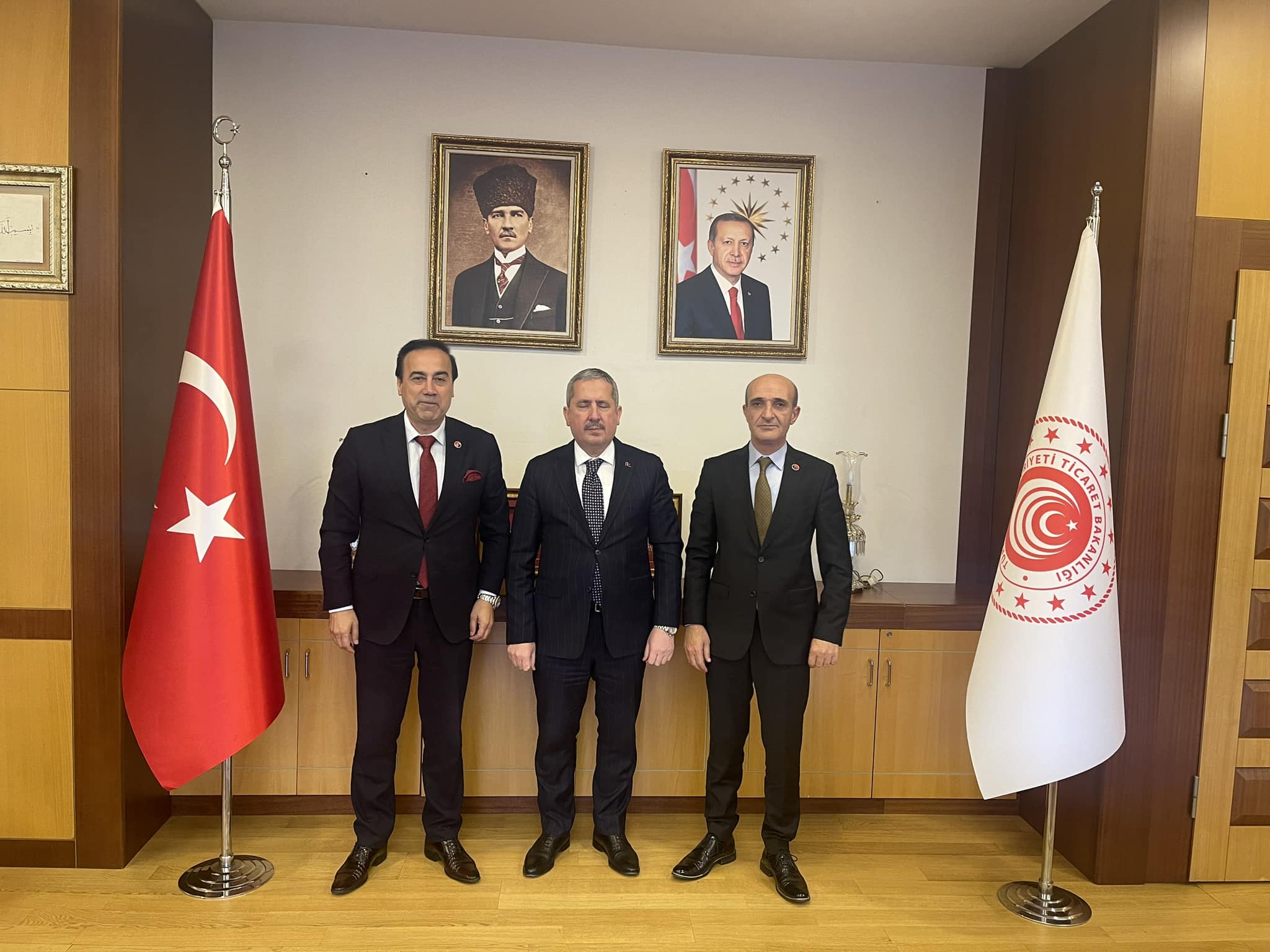 ATİK Genel Başkanı Aziz Şahin’den Ticaret Bakan Yardımcısı Mahmut Gürcan’a Ziyaret