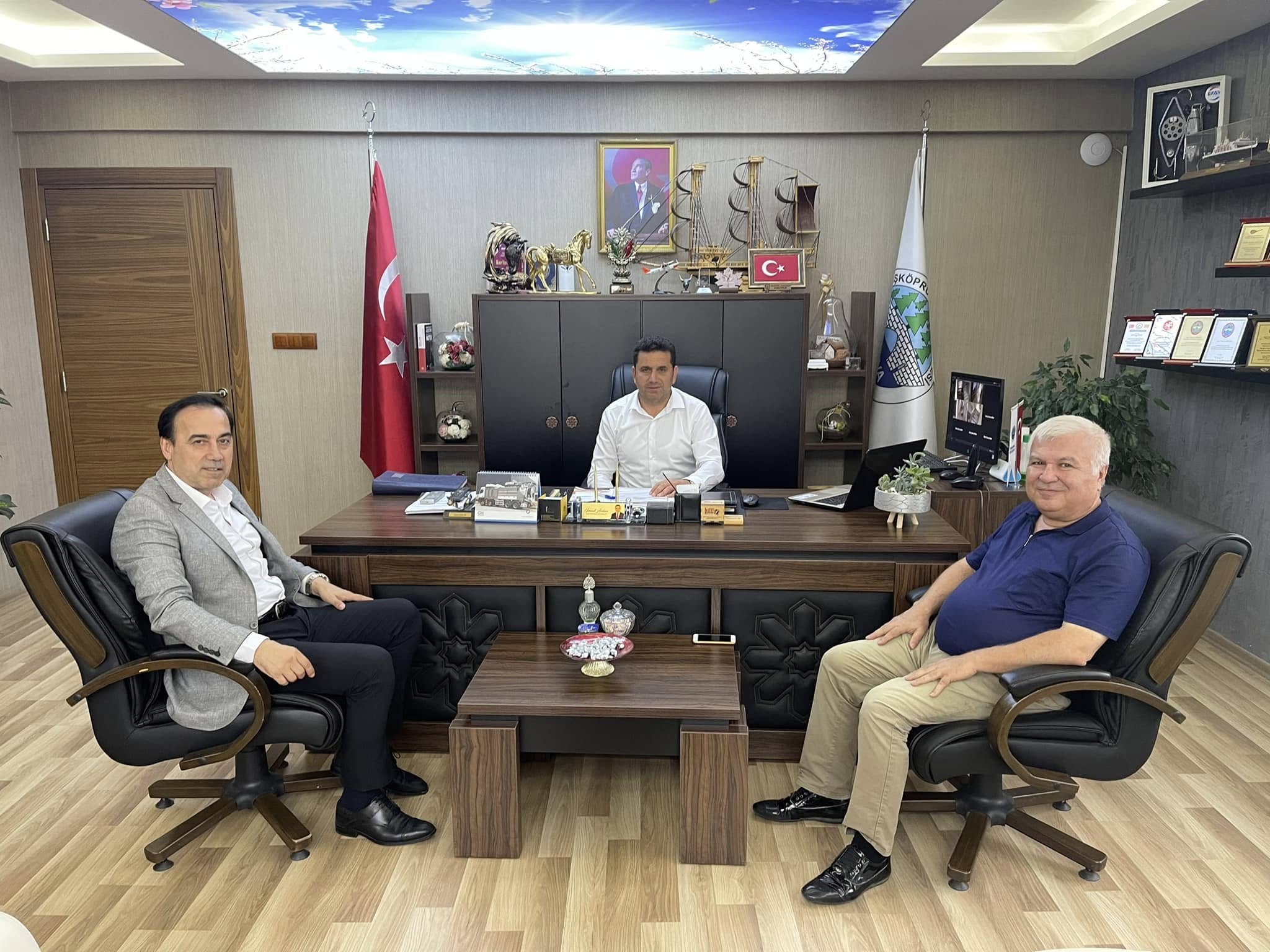ATİK Heyetinden Taşköprü Belediye Başkanı İsmail Arslan’a Ziyaret