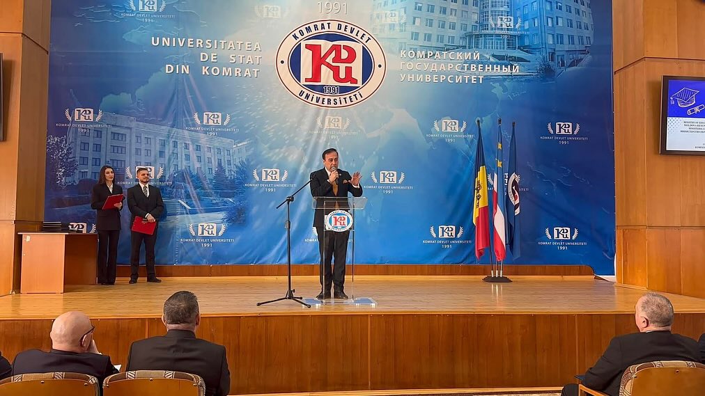 ATİK ve Merkez Valisi İsmail Fırat, Komrat Üniversitesi’nin 34. Kuruluş Yıl Dönümünü Gagavuzya’da Kutladı
