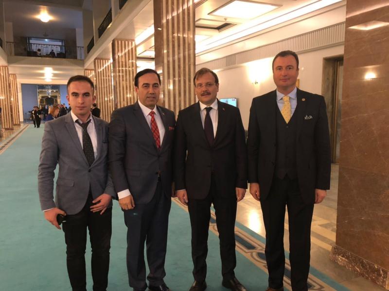 Başbakan Yardımcısı Hakan ÇAVUŞOĞLU, Kırklareli Milletvekili Selahattin MİNSOLMAZ’a ATİK Genel Başkanı Aziz ŞAHİN Uluslararası Kamu Diplomasisi çerçevesinde Ankara’da TBMM’de görüşmelerde bulundu