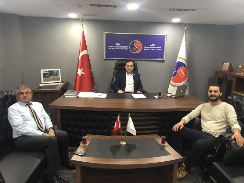 Finlandiya Helsinki ATİK Başkan Yardımcısı ATİK Business Club Card Üyesi İşadamı Sedat AKGÜL ATİK Genel Başkanı Aziz ŞAHİN’i Ziyaret Etti.