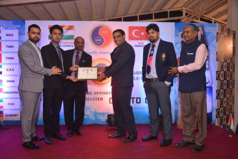 Hindistan ATİK Hintli İşadamlarına ATİK Başarı ödülü sertifikalarını verdi