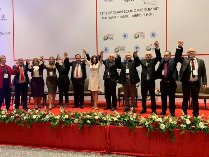 Marmara Grubu Vakfı Başkanı Dr. Akkan SUVER’in Başkanlığında Düzenlenen 22. Avrasya Ekonomi Zirvesine ATİK Genel Başkanımız Aziz ŞAHİN ve Heyetide Katıldı.