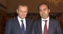 Polonya Başbakanı Donald Tusk ile ATİK Başkanı Aziz Şahin Görüştü